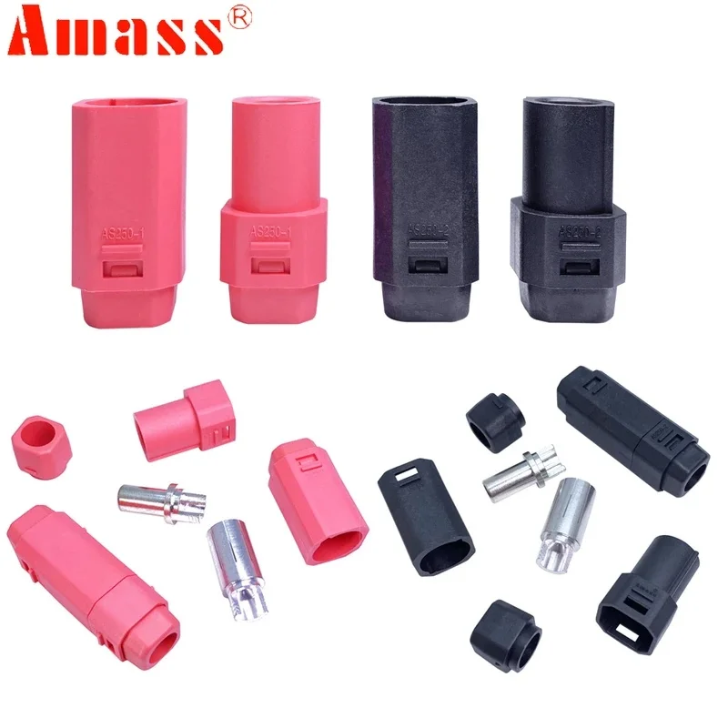 3 paires/lot Amass SH8.0 DC 500V 100A-150A Connecteur d'alimentation mâle-femelle à courant élevé ignifuge pour drone RC Lipo DIY