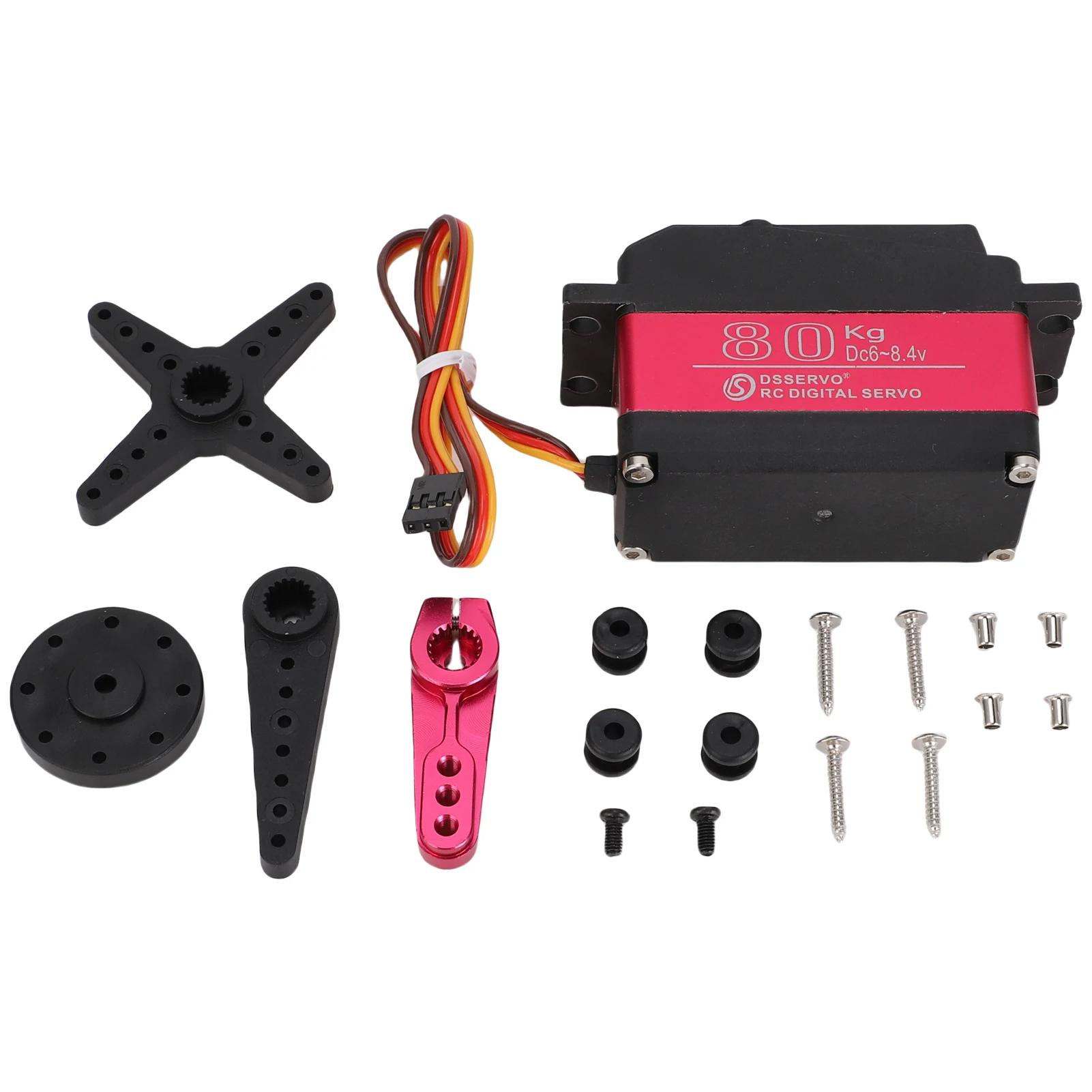 Digitale Servo 80kg Metal Gear Waterdichte Vervangingen voor 1/5 HPI RC Auto Baja Auto Digitale Servo met metalen tandwiel