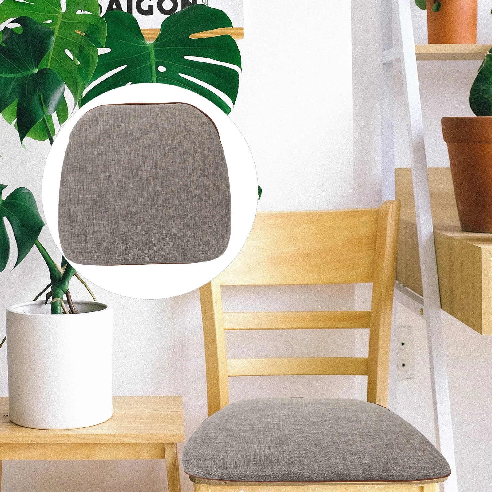 

Rattan Chair Thick Back Cushion Soft Pad Cotton Linen Comfortable Sitting Mat for Office Classroom Garden Chairs Hip