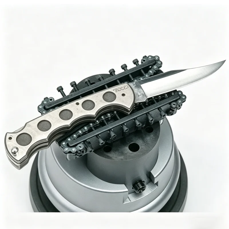 GRS Knifemaker's Contour Vise Adjustable Secure Jewelry Holding Non-Scratch Clamping for Curved & Irregular Blades