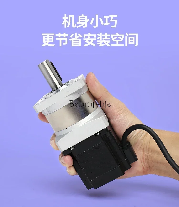 Two-phase small motor with planetary gearbox, vigorously adjustable speed, low voltage DC