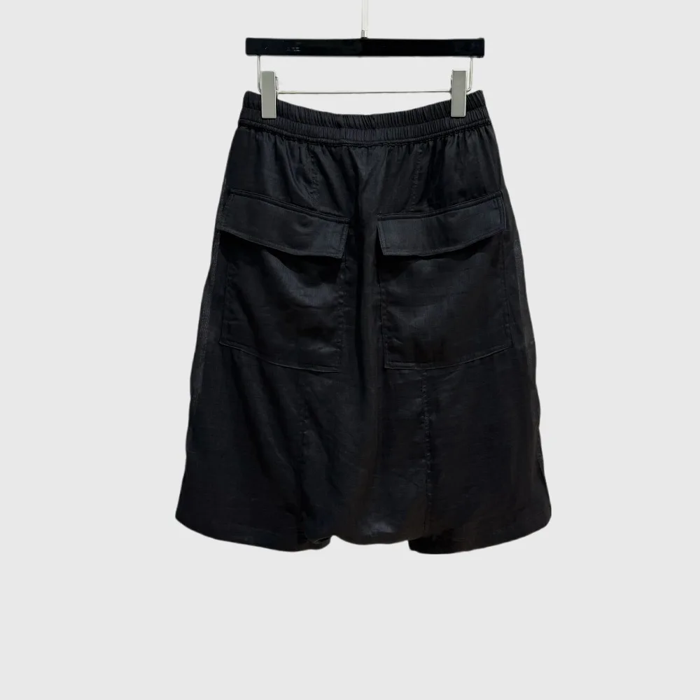 High Street RO Style Shorts Men's New Summer Fashion Double-layer Yarn Breathable Thin Casual Straight Leg Five Quarter Pants