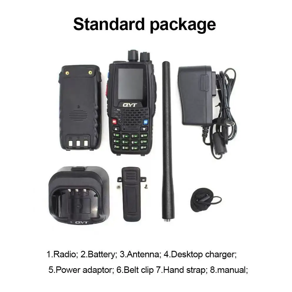 QYT New KT-A16 Air Band Radio 6W High Power 200 Channel Tx118.000-136.999MHz Rx108.000-136.999MHz Handheld Transmit HAM