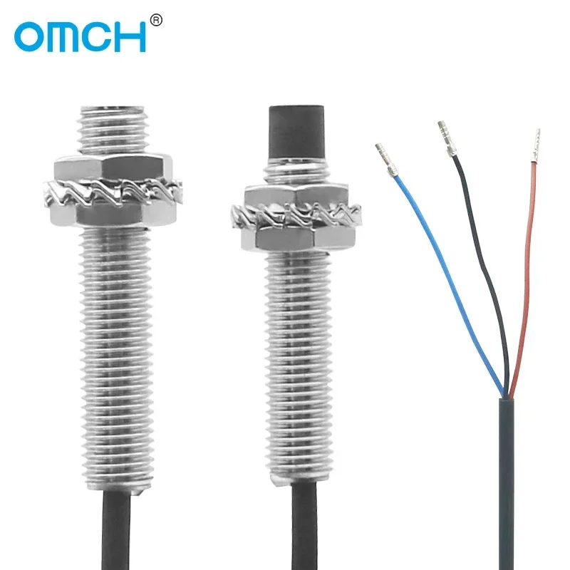 OMCH Long Distance M8 Inductive Proximity Sensor Switch Detection Range 2mm NPN PNP NO NC