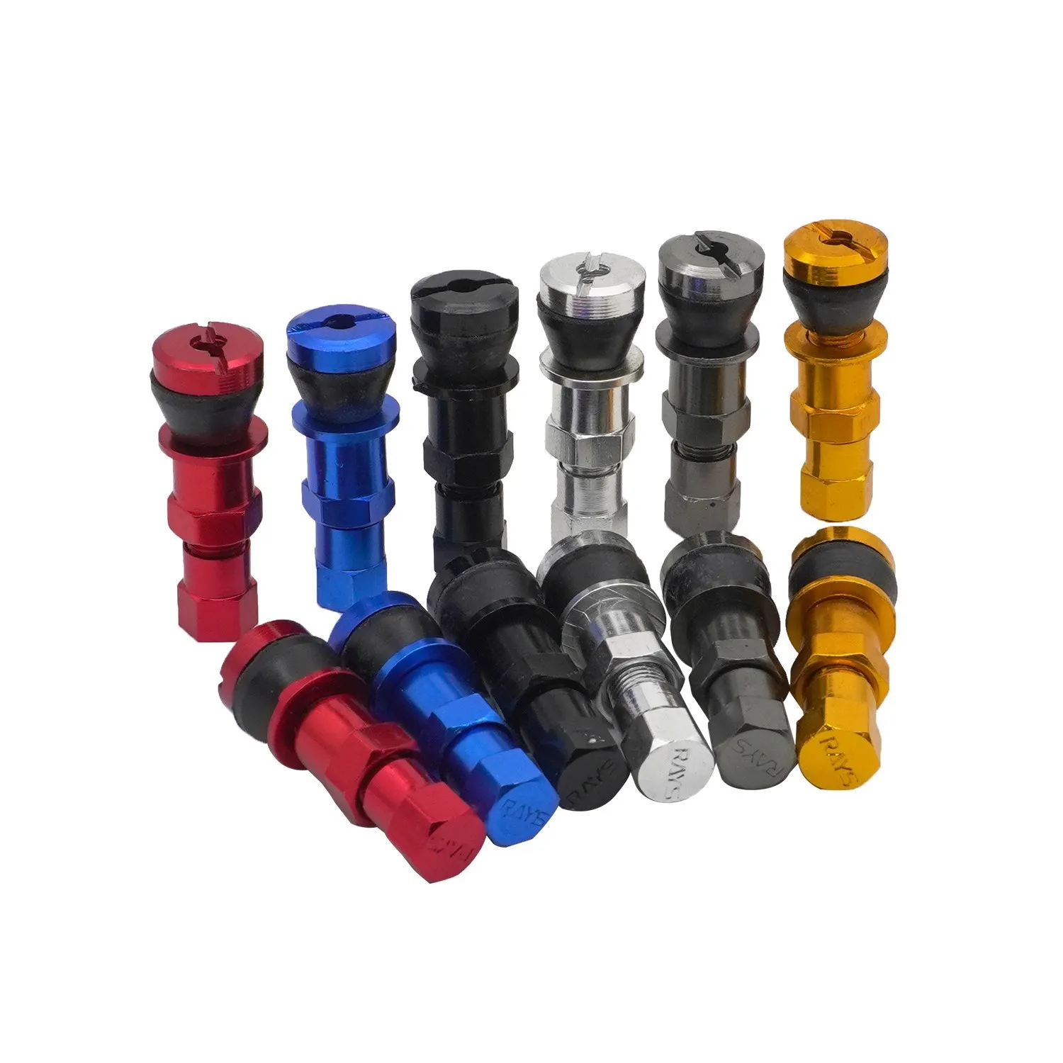 Universal 4PCS Tire Wheel Snap-in Valve Stems Fits for Car Motorcycle Bike Wheel Tires Valves Tyre Stem