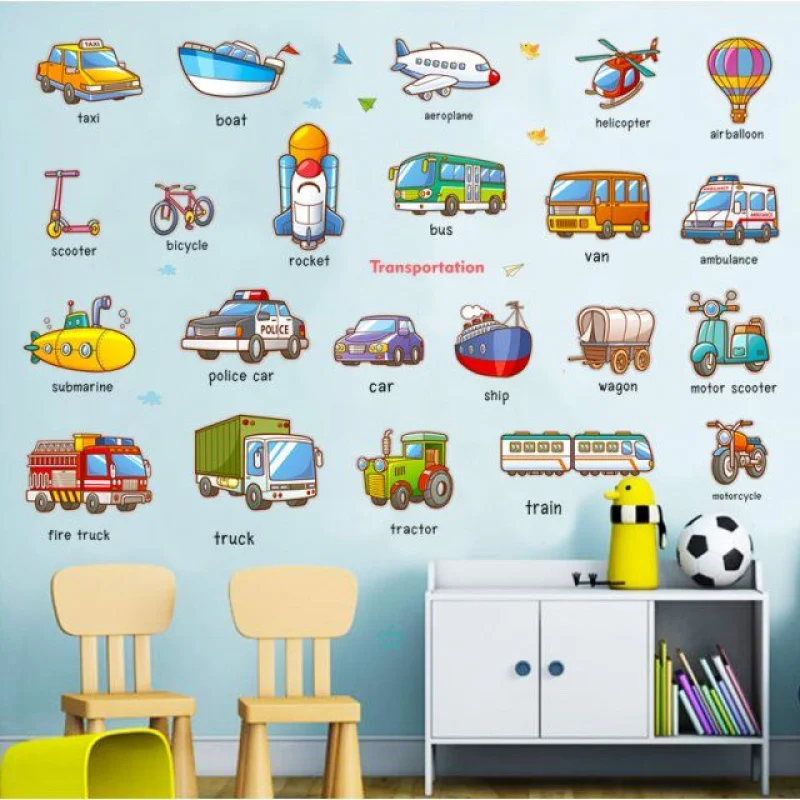 Decorative Early Education Stickers Children's Room Baby Bedroom Kindergarten Layout Wall Sticke