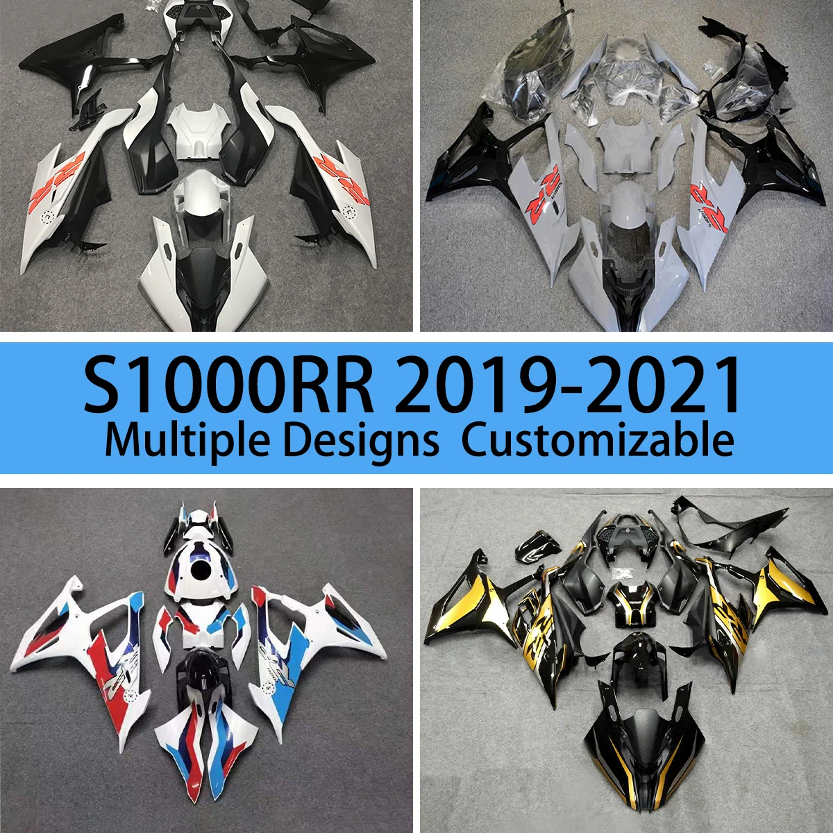 Moto Parts Fairing Kit S1000RR 2019 2020 2021 Injection ABS Fairings Bodywork Panel Set for BMW S 1000RR 19 20 21