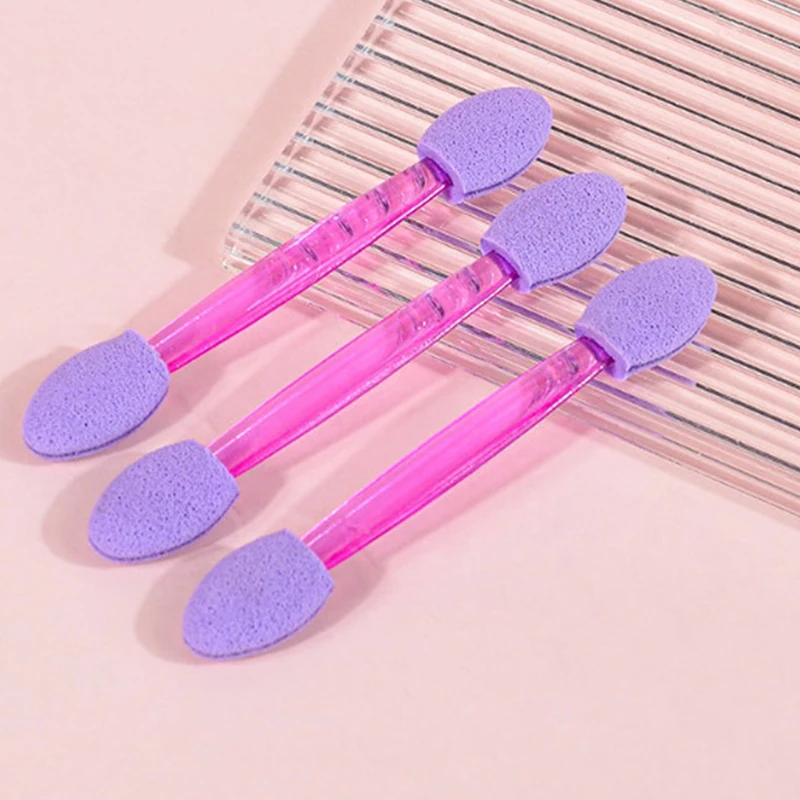 Dual Sided Sombra Esponja Aplicadores, descartável Holográfica, Chrome Mirror, Nail Powder Brush, Nail Art Tools, 10Pcs