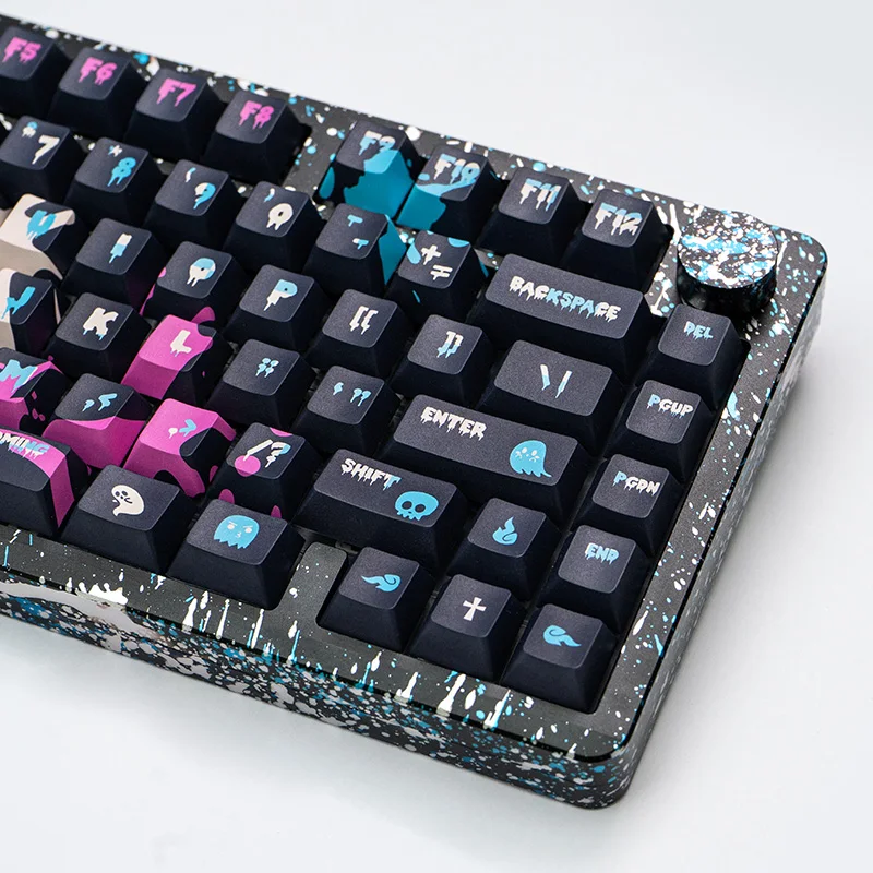 Imagem -03 - Cyberher Leobot-kit Teclado Mecânico 80 Keycaps Perfil Cereja Pbt Sublimação Altura do Gradiente Jogo Hi8 Hi75