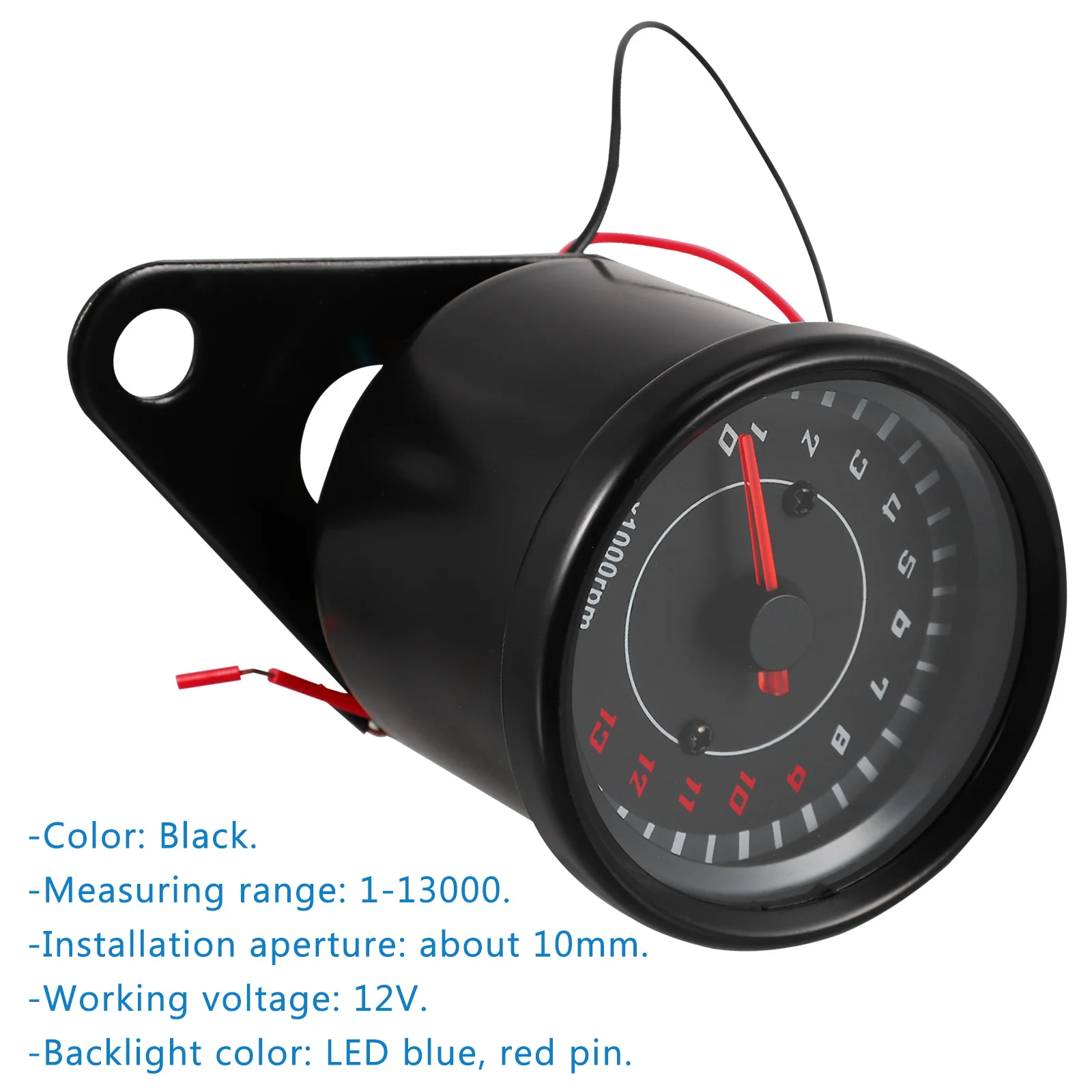 

Motorcycle Tachometer LED Motorbike Speed Meter Plastic Housing High Brightness Night Running Light Electronic Gauges Efficient
