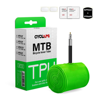 CYCLAMI Ultralight Bike Inner Tube MTB26 27.5 29 Inches TPU Material Tire MTB Bicycle 45mm French Valve Super Light