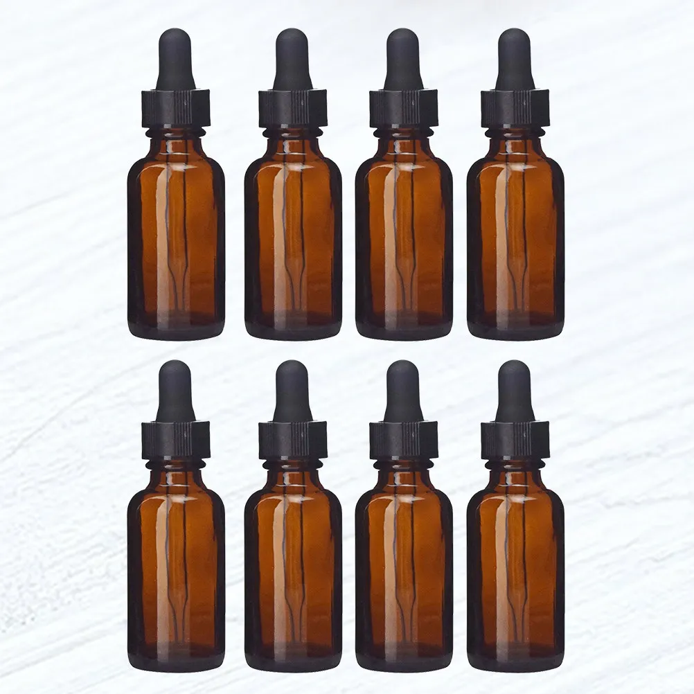 8-unidades-de-elegantes-frascos-de-vidrio-de-20-ml-para-perfumes-ideales-para-aceites-esenciales-tamano-de-viaje-con-aplicador-de-gotas-un-conjunto-de-frascos-de-muestra-de-diseno-moderno-para-mujer-color-marron