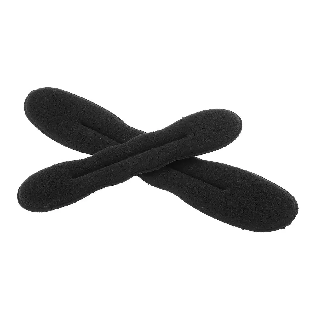 Hair Donut Twist Tool Black Sponge Curler Hair Styler Ring for Women’s Hairdressing Salon Supplies