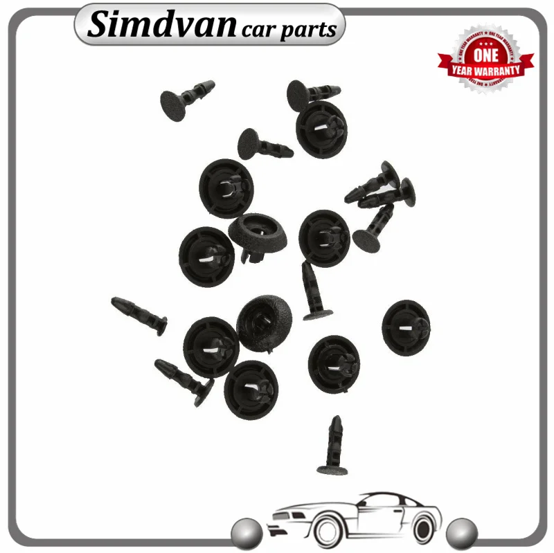 

10/50/100pcs Car Nylon Bumper Clip Grille Push-Type Retainer Clips Screw fasteners 90467-07211 9046707211 7mm For Toyota Lexus