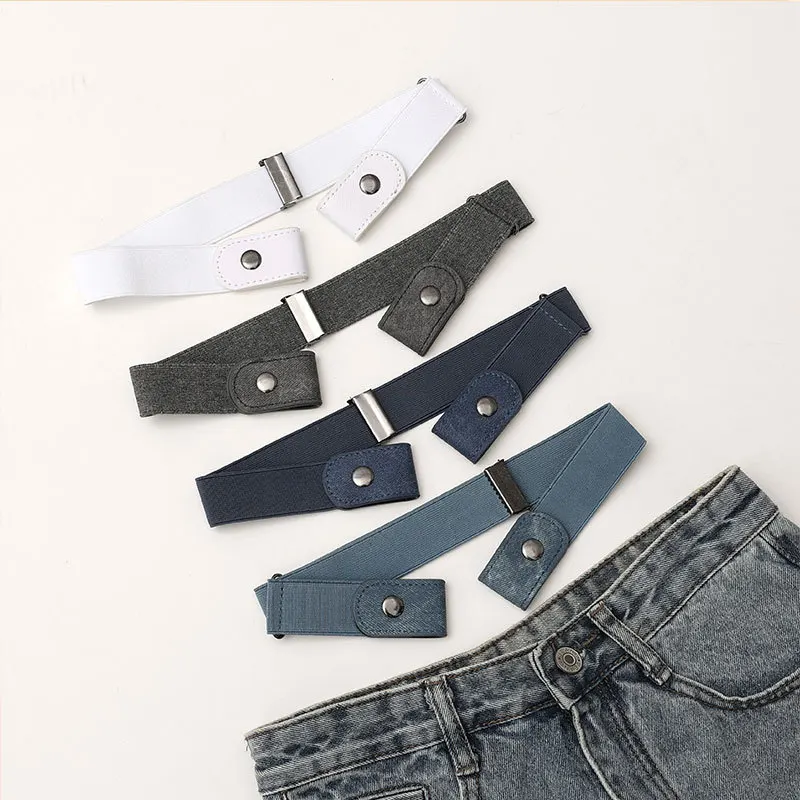 

Невидимый бесшовный ремень для мужчин и женщин, эластичный, для студентов, для джинсов, GM024