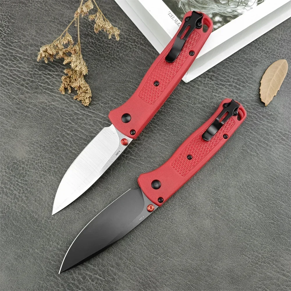 2 Colors Pocket BM 535 Bugout Folding Knife 440C Blade Nylon Fiberglass Handle Outdoor Multi-functional Knives Climbing EDC Tool