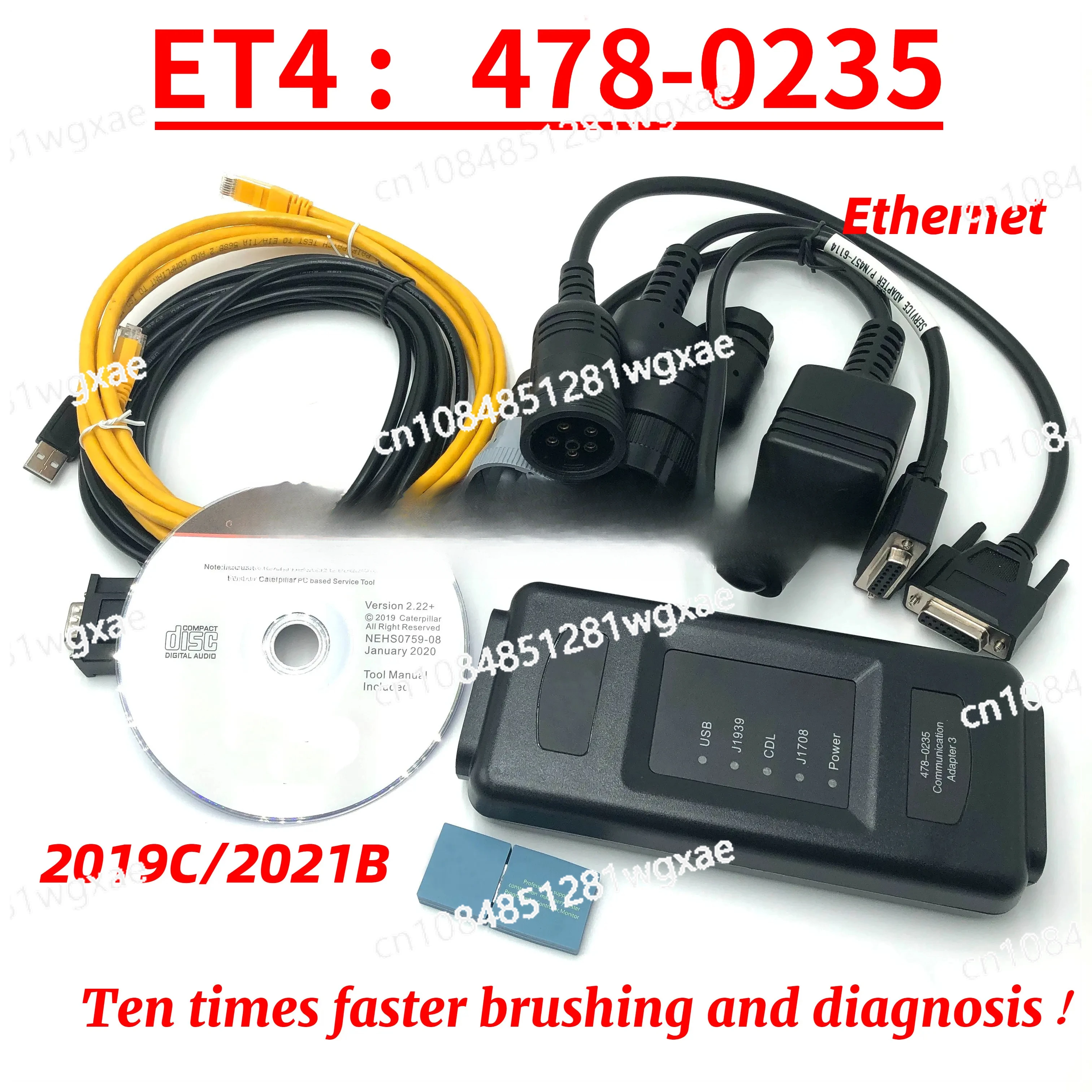 4576-114 478-0235 538-5051 ET4 Communication Adapter CAT Truck Excavator Diagnostic Tester Tool