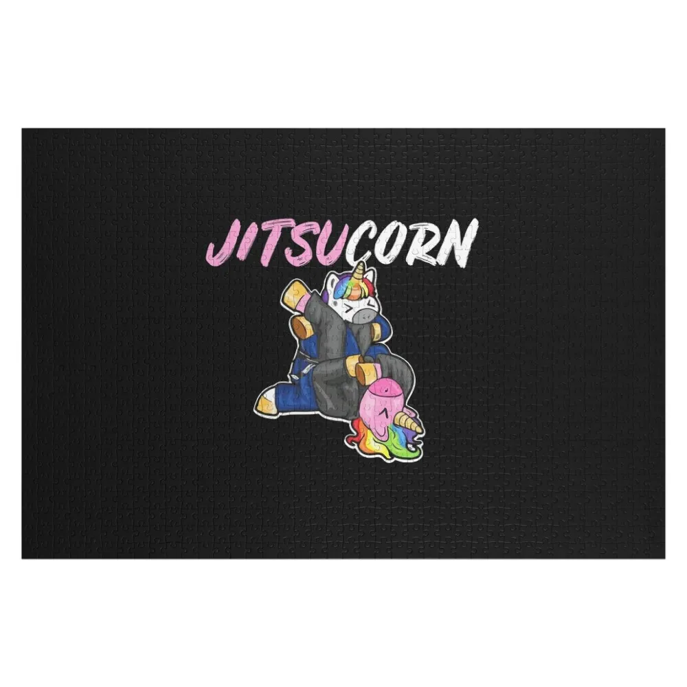 Jitsucorn Kids Brazilian Funny Jujitsu Jiu Jitsu BJJ MMA Jigsaw Puzzle Custom With Photo Personalized Kids Gifts Puzzle