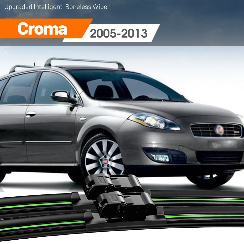 

2pcs For Fiat Croma 2005-2013 Front Windshield Wiper Blades 2006 2007 2008 2009 2010 2011 2012 Windscreen Window Accessories