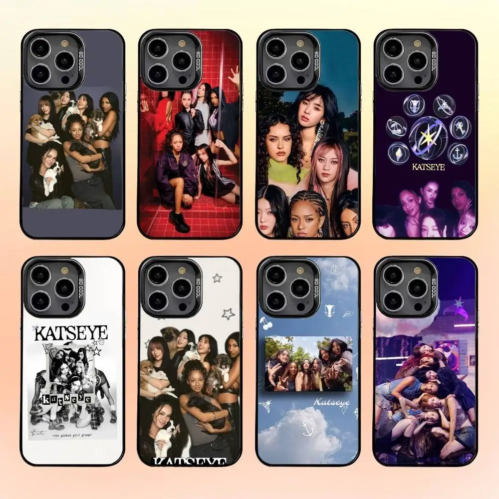 

Hot Music K-KATSEYE Phone Case For iPhone17,16,15,14,13,12,11 Plus,Pro Max Black Candy Matte Shockproof Cover