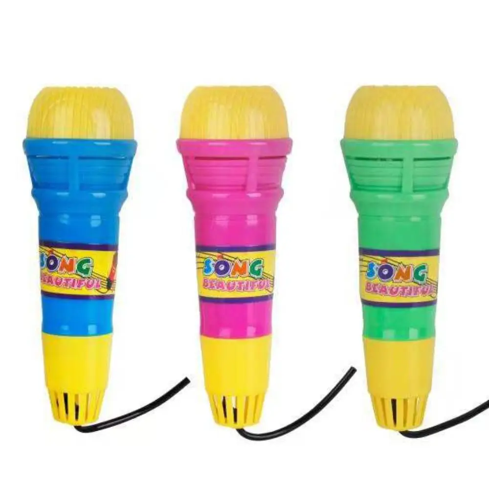 재미있는 어린이용 에코 마이크 장난감 계몽 배터리 필요 없음 음악 조기 교육 장난감 물리적 에코 휴대용