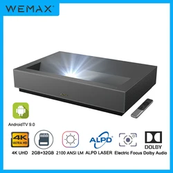 WEMAX Nova 4K Smart UHD Short Throw Laser Projector for Home Theater ALPD 3.0 Ultra HD Laser Projectors