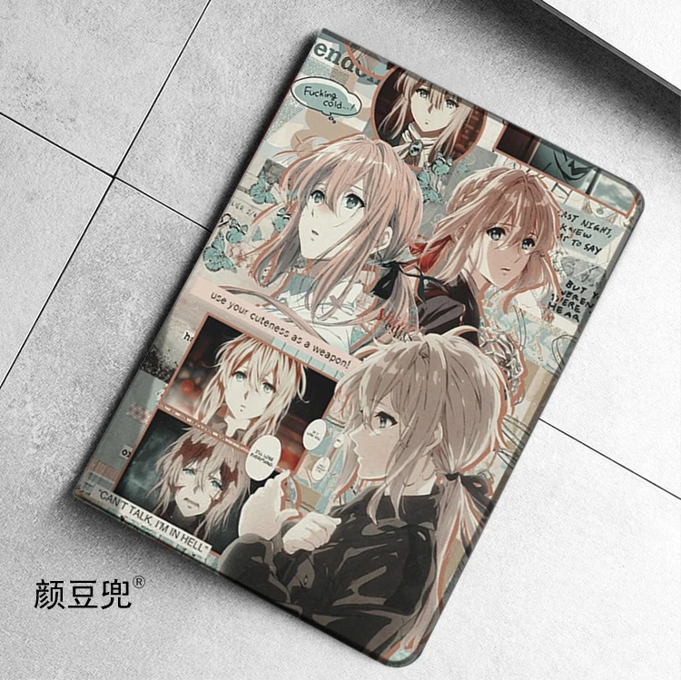 Violet Evergarden Anime Case For iPad Air 4 5 10.9 Mini 5 6 for 2022 Pro 12.9 Case Luxury Silicone For iPad Air 4 5 10.9inch