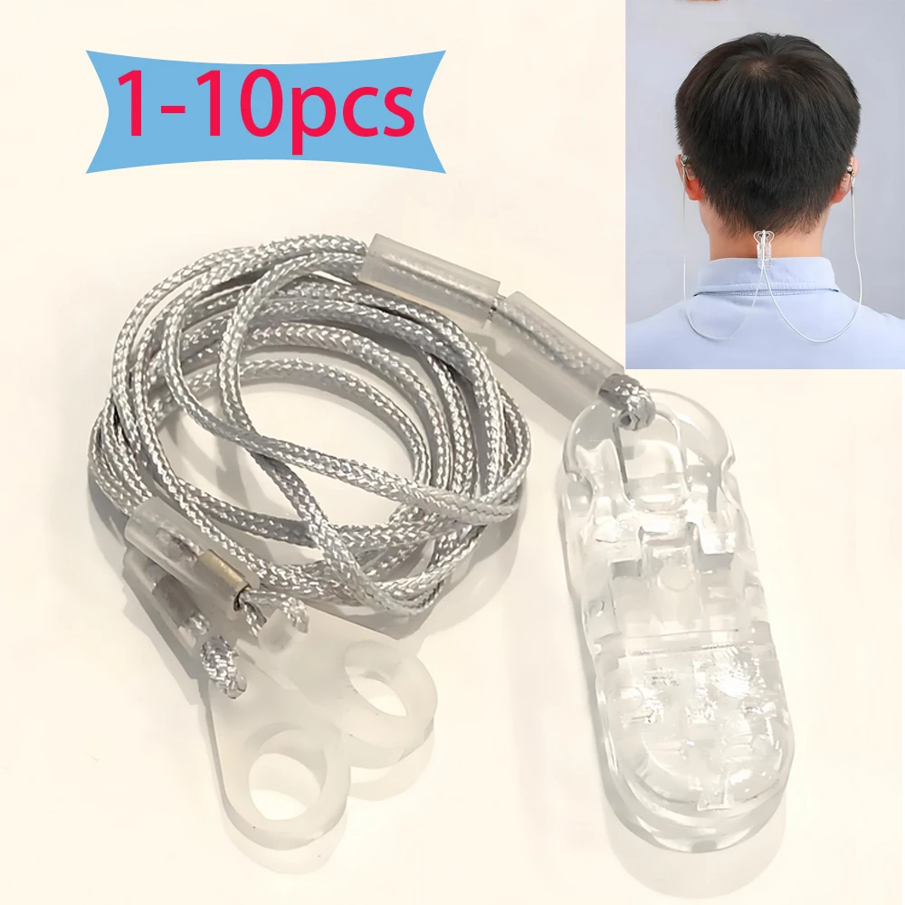 

1-10pcs Hearing Aid Anti-Lost Lanyard Safety Behind The Ear Aids Accessory Clip Rope Protector Holder with Silicone Children