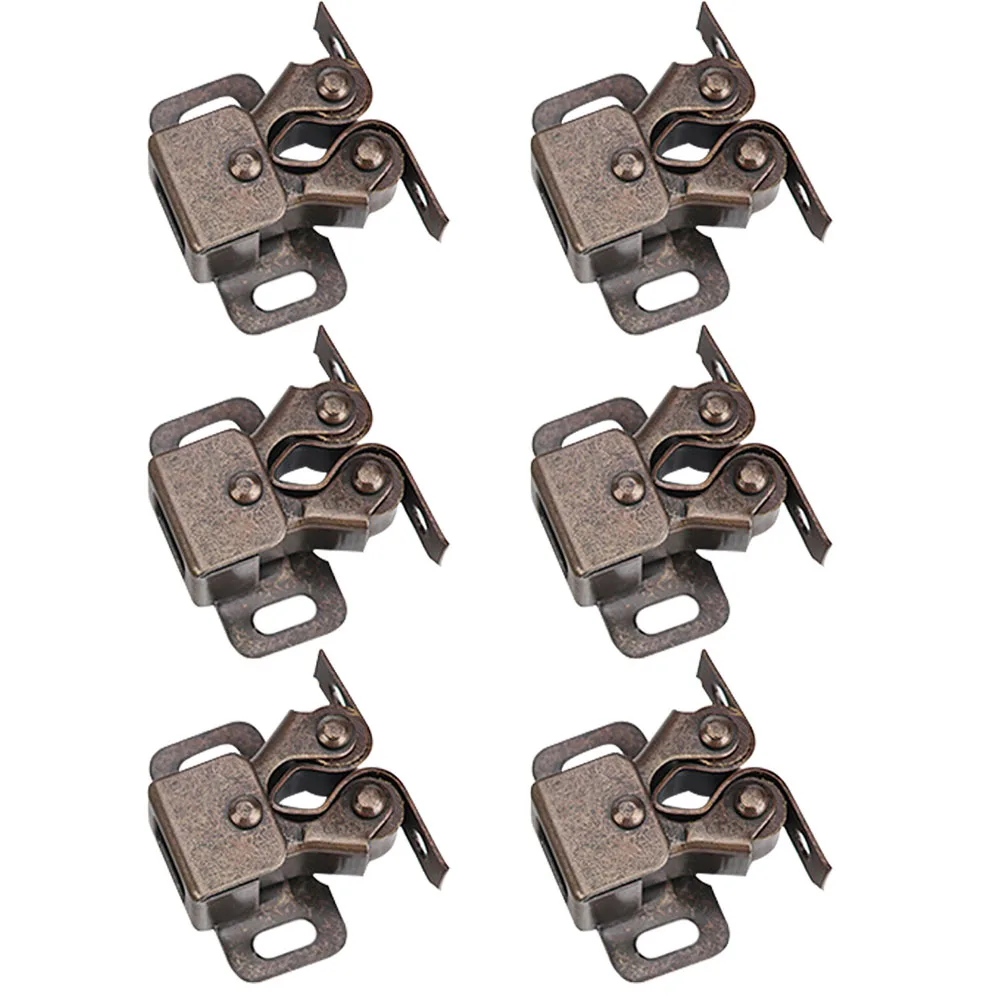 

6 Pcs Wardrobe Door Buckle Closet Cabinets Closer Catch Roller Latches and Catches Baby