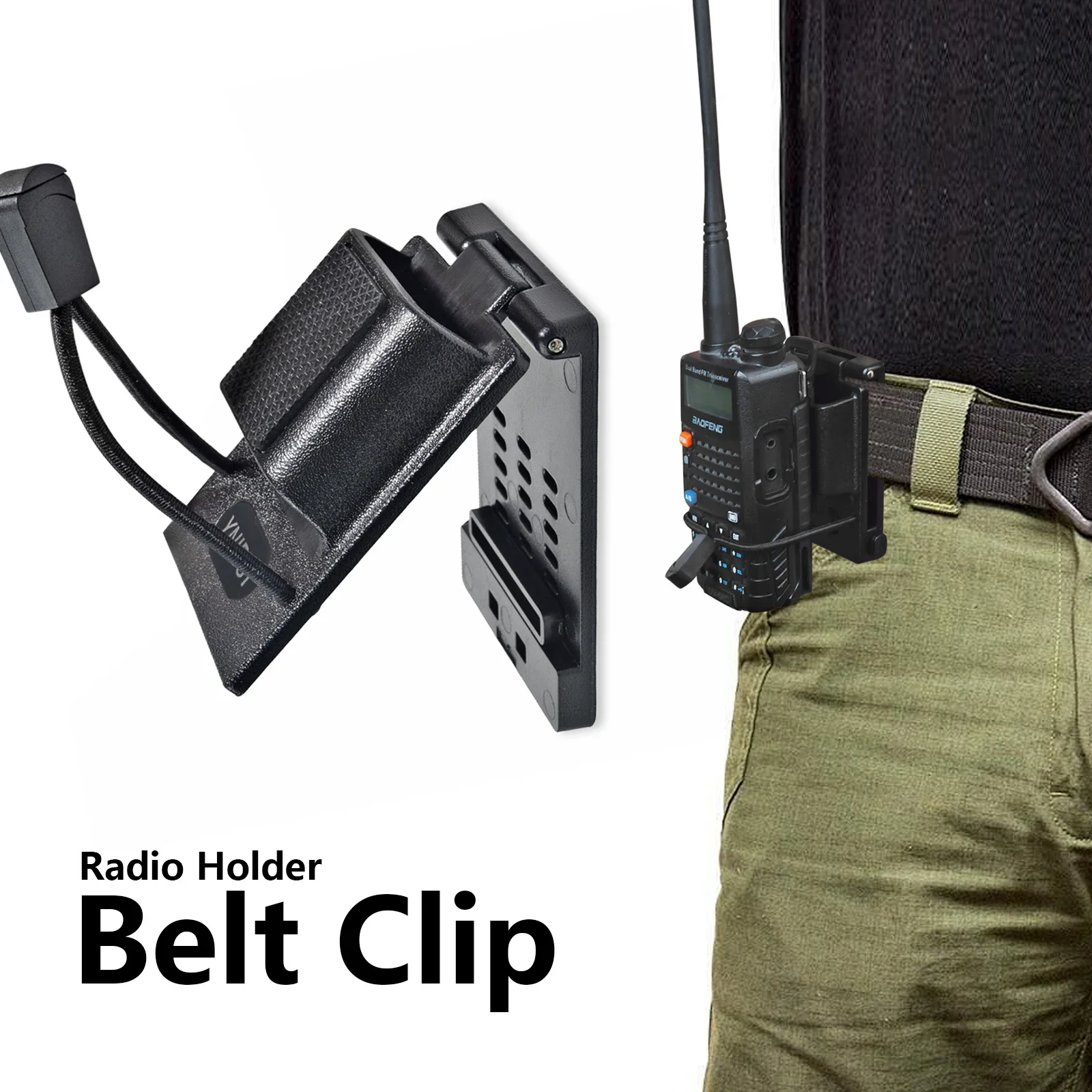 Plastic Belt Clips, Radio Carry Holster, Handheld Two-way Radios Belt Clip Holder for Motorola Midland Baofeng Handheld Radios