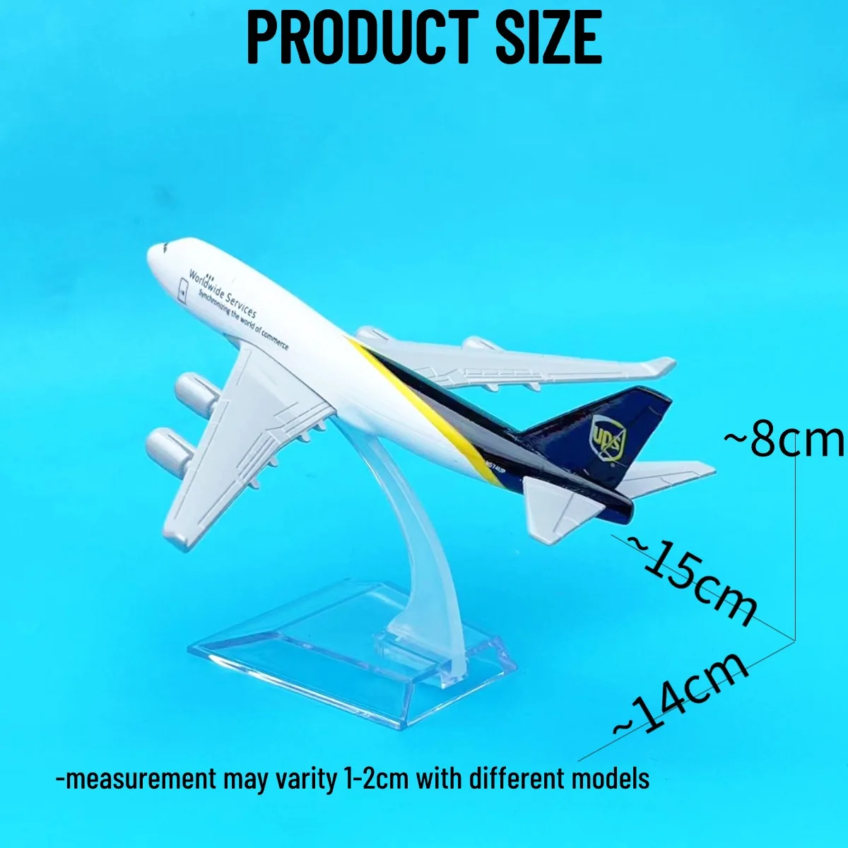 1:400 Usa Boeing 747 Replica Metalen Vliegtuig Modelschaal Luchtvaart Collectible Diecast Miniatuur Ornament Souvenir Speelgoed