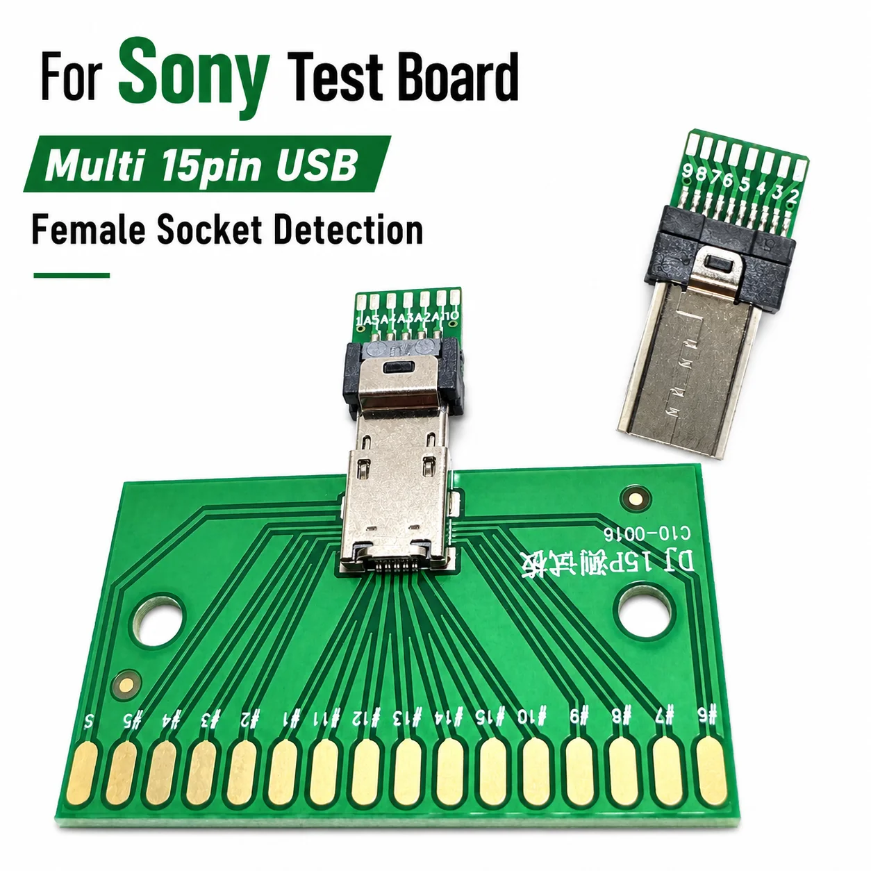 

For Sony Camera Camera plug Multi USB Female Socket Detection Multi 15-pin USB Plug (male)DIY Welding Wire Suitable