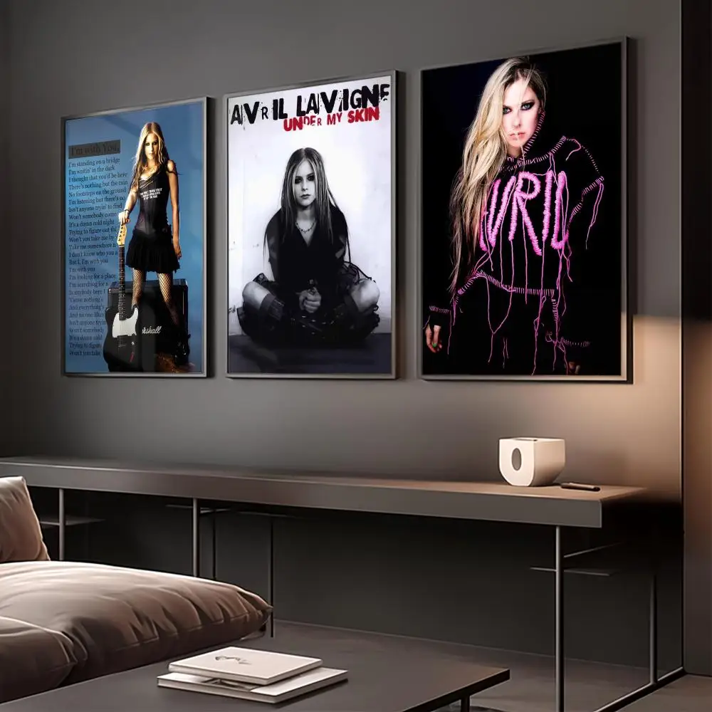 Popular Artists A-Avril Lavigne Poster Modern Minimalist Wall Art Prints Poster Home Decor Interior Bedroom Living Room