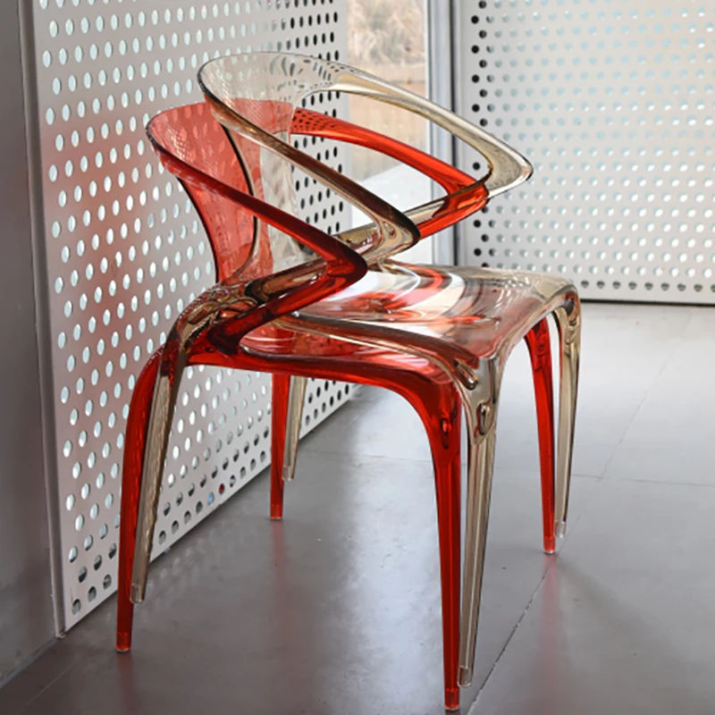 Hotel Chairs Dining Chair  Room Dresser Balcony Furniture Transparent Luxury Relaxing Devil Muebles Modern Armchairs Furnitures image 3