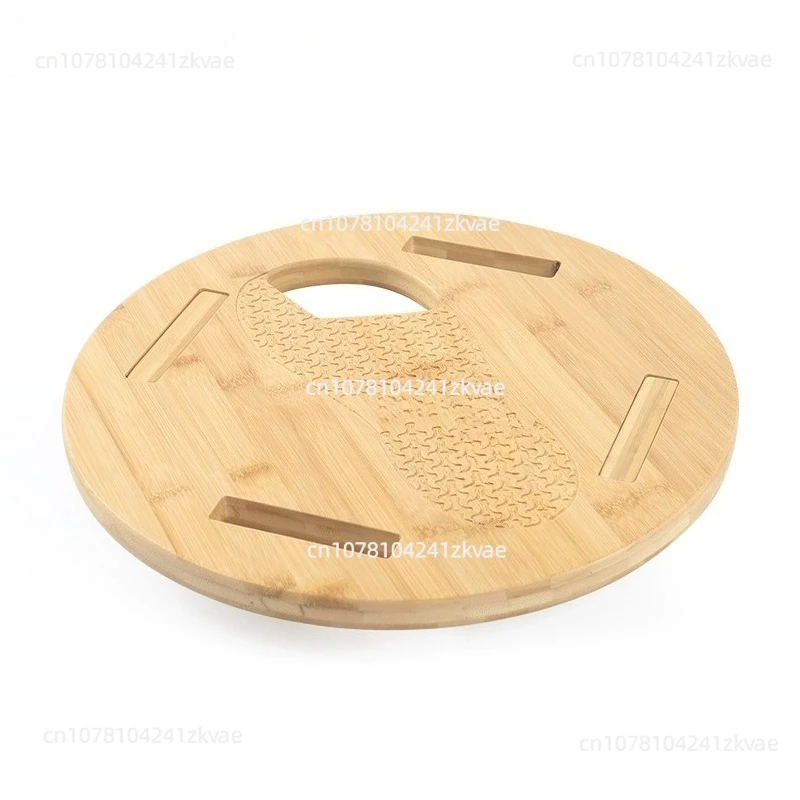 Functional Balance Board Yoga Support Tool Pilates-Specific Round Wooden Board Sensory Integration Balance Training