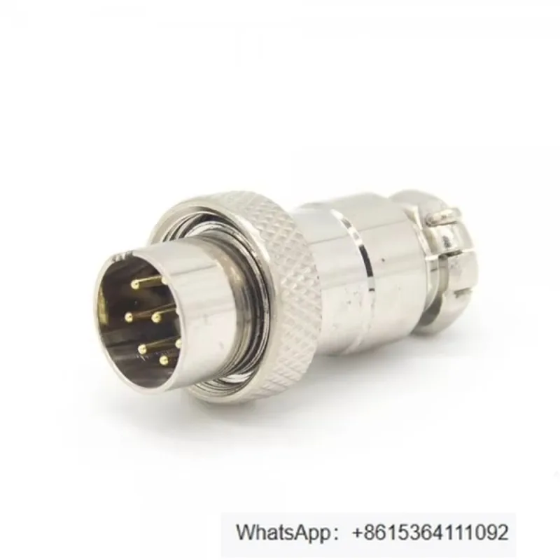 10PCS GX16 8-pin reverse male cable plug female panel mounting receptacle circular connector for reverse panel mounting