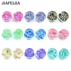 6-50mm Colorful Shining Ear Gauges Tunnels Plugs Ear Expander Stretching Body Piercing Jewelry