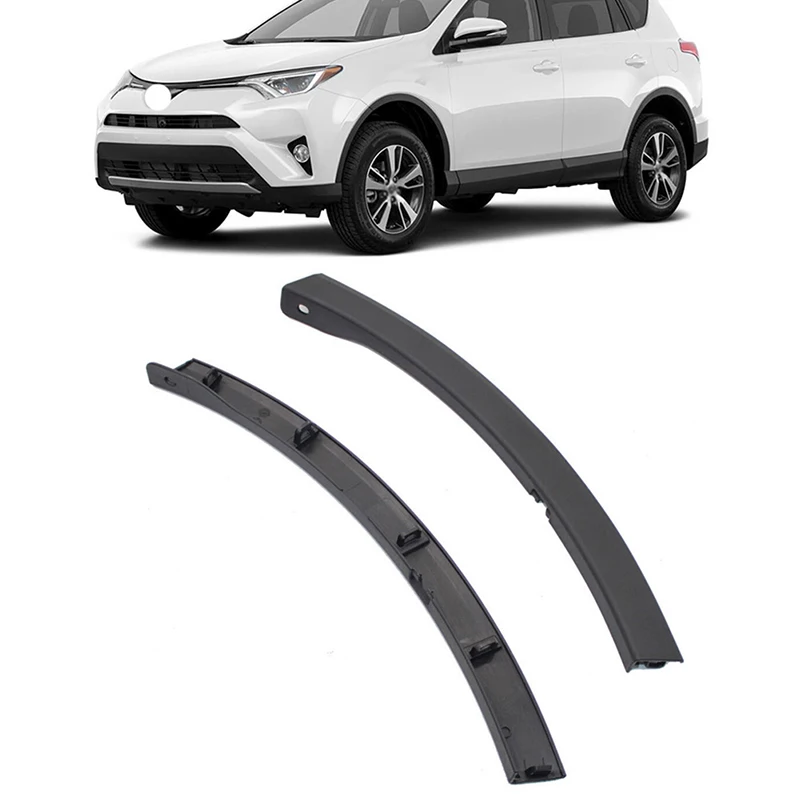 Front Bumper Wheel Fender Molding Trim Eyebrow Protector For Toyota RAV4 (XA40) 2016 2017 2018 Strip Guard 52113-0R060