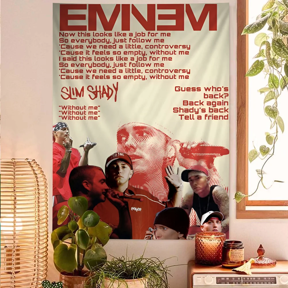 Rapper E-eminem selbst klebende Kunst Poster Dekor acion Malerei Wand kunst weiß Kraft papier Wohnkultur