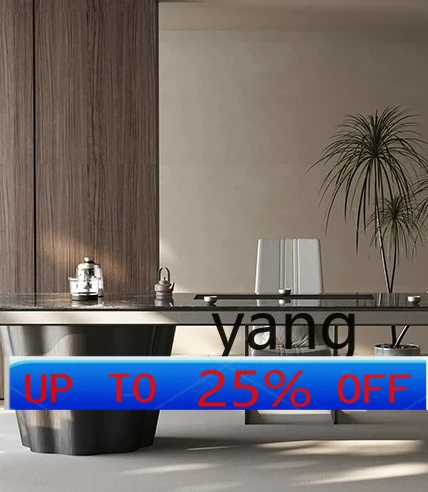 

LMMmodern simple large apartment high-end tea table and chair combination tea table
