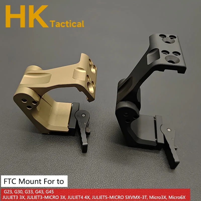 Tactical FTC Metal Stand G33 G43 Magnifier Base 558 556 EXPS 6X 3X-Mag-1 Foldable 2.26 