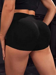 Women's high-waisted yoga sports pants three-point trousers leggings seamless high-elastic tights running fitness pants