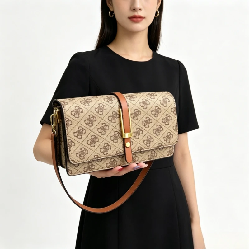 

Famous Designer Luxury Brand Women's Leather Crossbody Bag - Elegant Shoulder Handbag For Classic Ladies