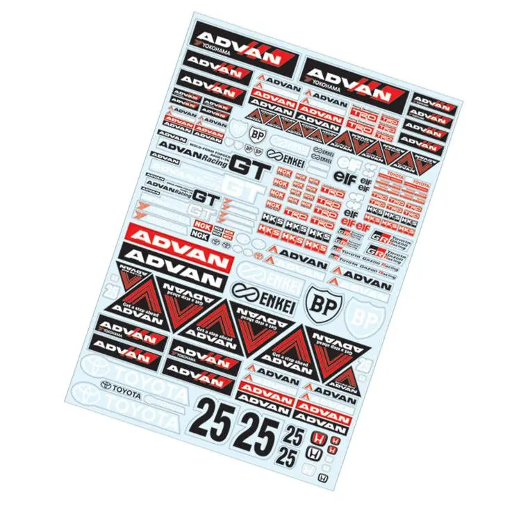 Pegatina A4 RC 1/10, carcasa de carrocería ya cortada para RC Drift Touring Truck Monster GT Crawler Scale