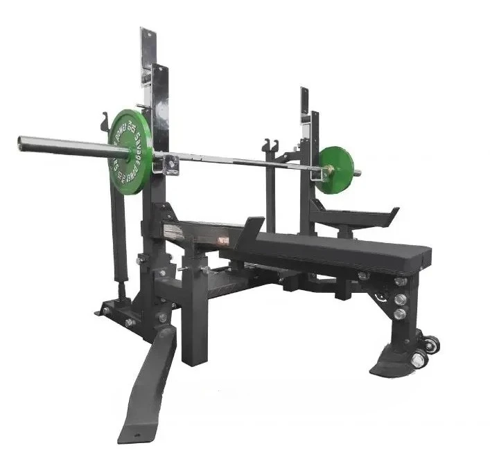

Bodybuilding workout bench and squat rack stand weight lifting bench for home or gym.