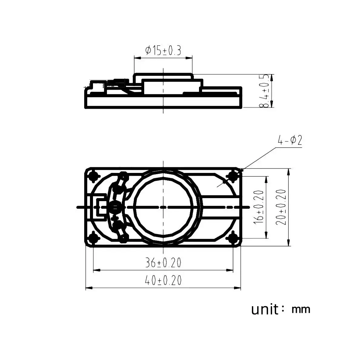 10pcs 2040 square plastic speaker 4Ω3W 8Ω2W navigator laptop digital photo frame speaker