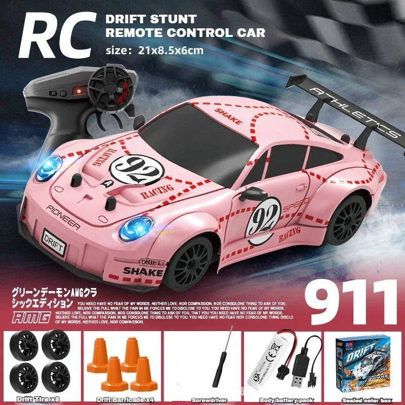 RC Cars JTL029 4WD Drift Car 2.4G RC 1:26 Scale Blister Pack with LED Lights 2-Speed Adjustable Model Car Kids' Christmas Gift