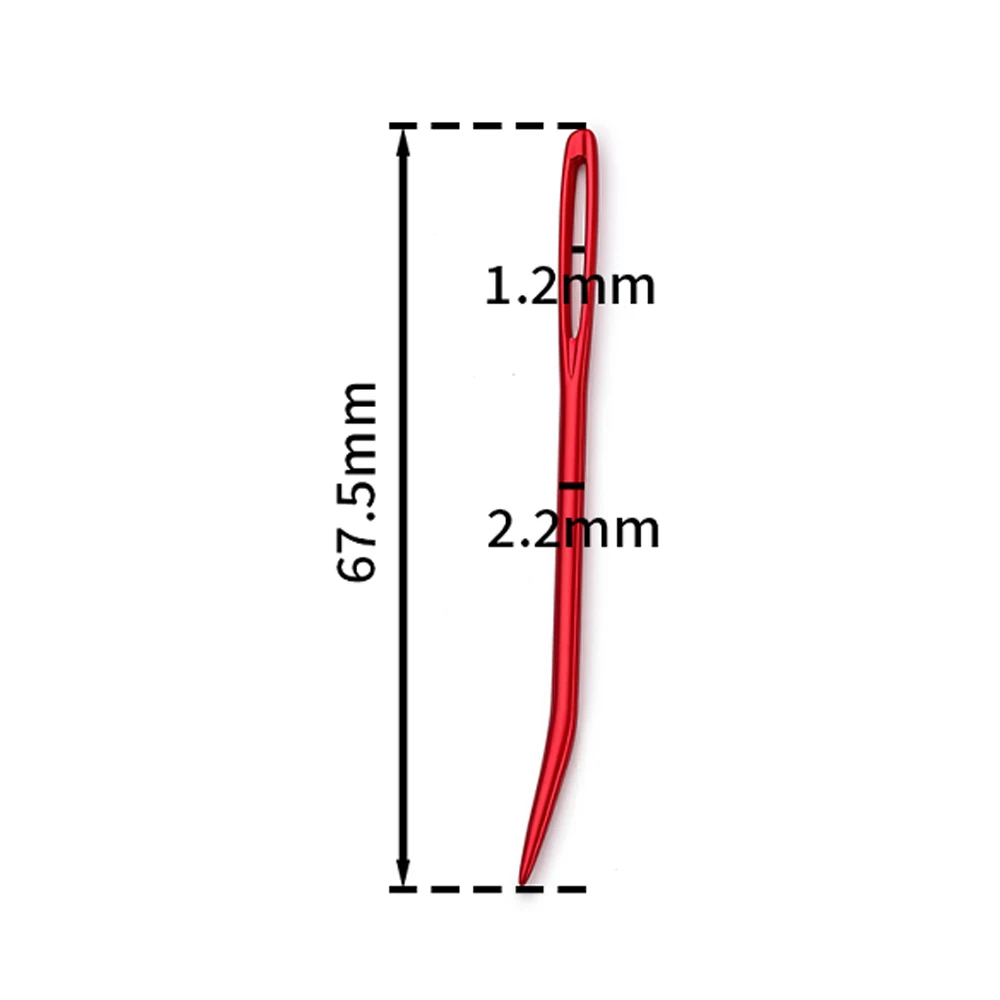 1Pc Bent Tip Tapestry Needles Big Eye Curve Bent Knitting Crochet Needle Yarn Knitting Weaving Needles DIY Sewing Accessories