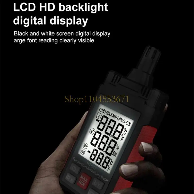 Best Seller Digital Hygrometer with Protector Cover for Indoor Outdoor Use