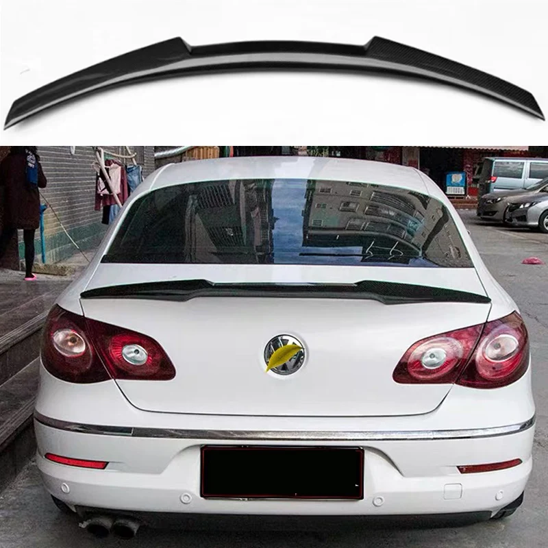 

For Volkswagen Passat Cc 2009-2018 Car Rear Trunk Car Styling Car Decoration Tail Spoiler Real Carbon Fiber M4 Style